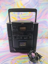Boombox CD/Radio/Cassette portable JVC PC-X55, testé/fonctionne