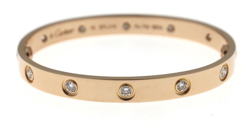 18k rose gold cartier - cartier, love