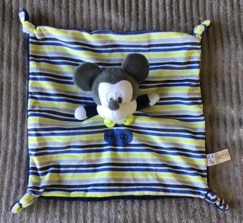 Doudou mickey hello rayures - doudou,