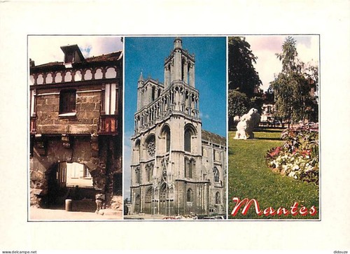 Carte postale mantes - mantes, la