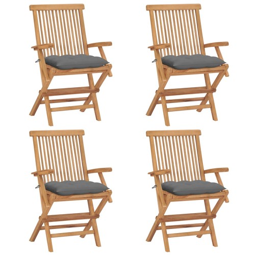 Chaises pliantes avec coussins