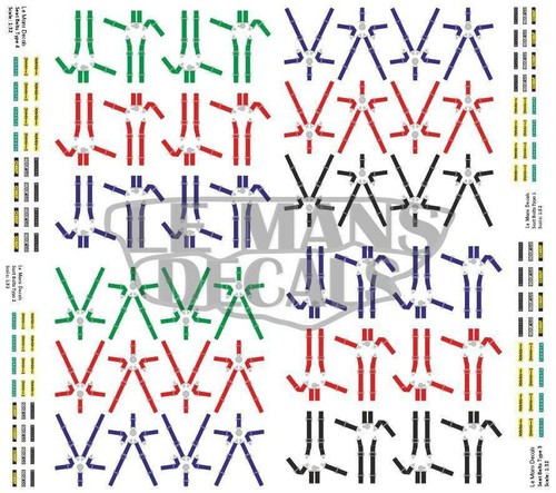 Decals harnais baquet - decals,