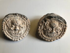 Pair of Antique Ridge Tiles, CHINA