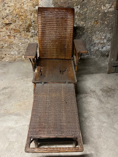 Chaise longue transat ancien - chaise,