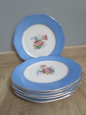 6 Assiettes plates octogonales