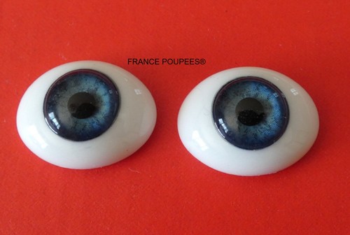 Yeux 22mm verre émaillé - 22mm,