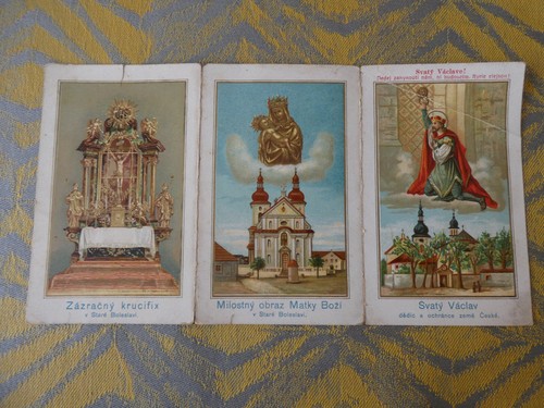 Image pieuse tcheque triptyque