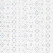 Schumacher Curtain Fabric 'TABITHA' 2.4 METRES (240cm) ORPINGTON BLUE 100% LINEN