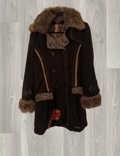 🖤 Magnifique manteau laine hiver pour femme long et chaud Desigual 🖤 L/40