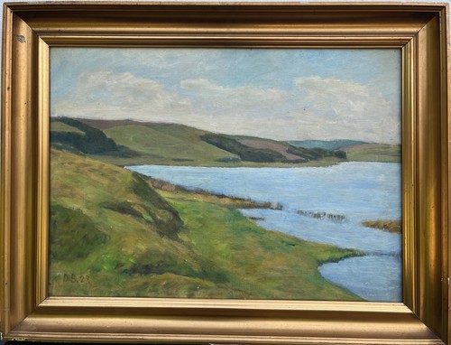 Peinture huile paysage - à,