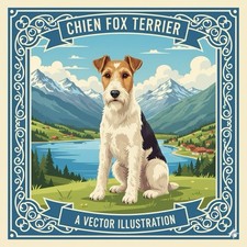 Affiche Poster Chien Fox