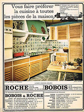 ADVERTISEMENT ADVERTISING 055 1966 ROCHE & BOBOIS kitchen furniture
