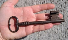 Antique key / old key - 14.5 cm wrought iron, 19th century or before No. 77