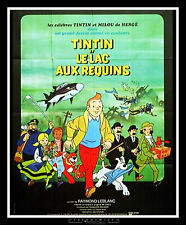 TINTIN LAKE OF SHARKS Large French Grande Vintage Movie Poster Original 1972