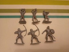 Starlux Figure Lot Medieval Knight Pietaille 6 Soldiers