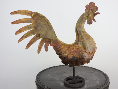 Ancienne girouette coq clocher