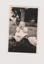 Albert July 1952 Large Silver Snapshot Baby Baptism Baby