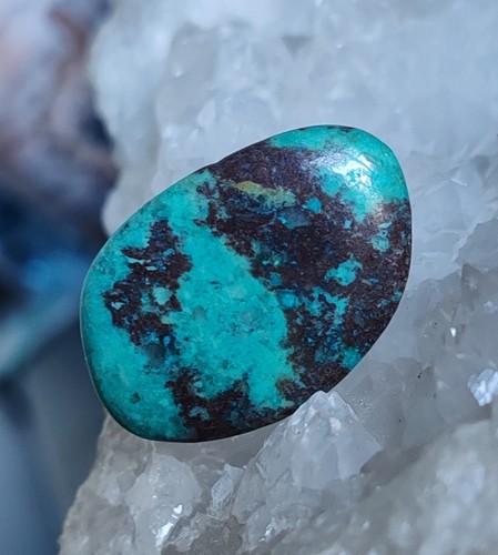 Chrysocolle pierre roulée - -,