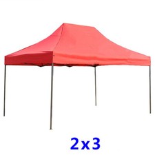 Barnum/Tente Tonnelle PRO en Acier rouge 2x3m pliant imperméable Vendeur ver 3.0