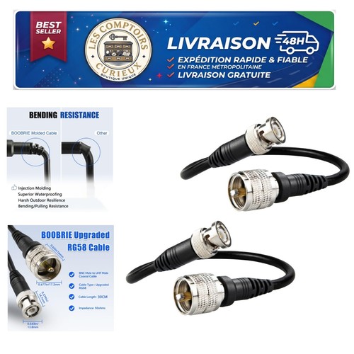 Câble coaxial uhf pl259 vers - coaxial,