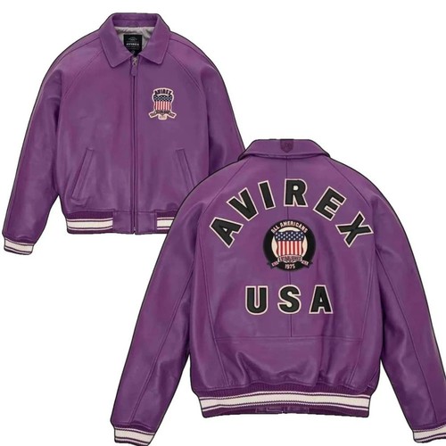 Veste simili cuir avirex - simili,