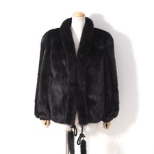 Veste manteau en fourrure de