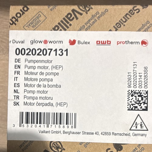 Vaillant 0020207131 moteur - , de