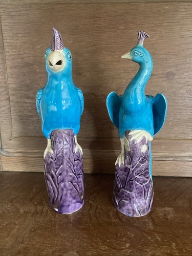 Paire oiseaux porcelaine - paire,