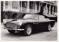 ASTON MARTIN DB5 VANTAGE CONVERTIBLE 1964 ORIGINAL PERIOD PRESS PHOTOGRAPH