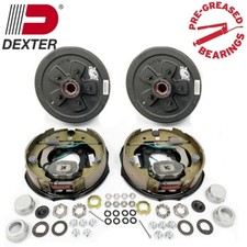 Dexter Pre-Greased 3500 lbsTrailer Axle Electric Brake Kit 5-4.5" BC