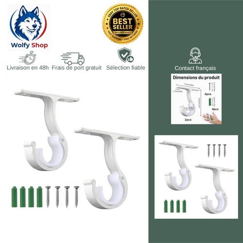 Support tringle rideaux - support,
