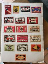 Collection de plus de 1000 anciennes  Étiquettes de Boîtes D'allumettes