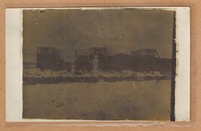 Vintage Photo Card RPPC Surrealism Negative Caravans Card? kh0102