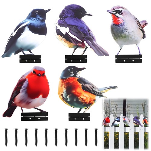 Lot oiseaux décoratifs - 5,