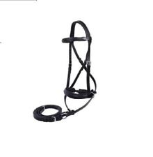 Bitless bridle with leathar reins wide 1" Head piece softy padding.