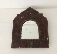 MIROIR  ARTISANAT MAROCAIN, bois décoré vernis