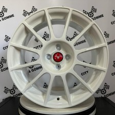 DEDICATED ABARTH 500 17" Alloy Wheels NEW ESSEESSE WHITE RED