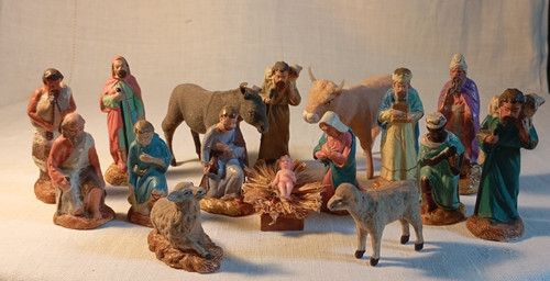 Anciens santons crèche - santons,