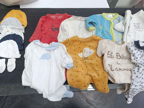 Lot pyjamas grenouilleres bebe - grenouilleres,