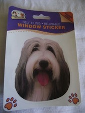 Sticker repositionnable - chien  BEARDED COLLIE