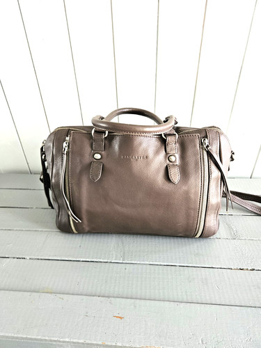 Sac cuir taupe soft vintage - sac,