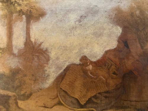 Peinture huile toile xixe - toile,