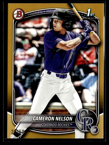 2025 bowman draft - gold, cameron