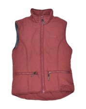 AIGLE Womens Gilet UK 8 Small Burgundy Polyester HA10