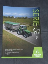 Deutz-Fahr Series 5 DF/DS/DV TTV Tractors Brochure from 06/2023 (Auction 111)
