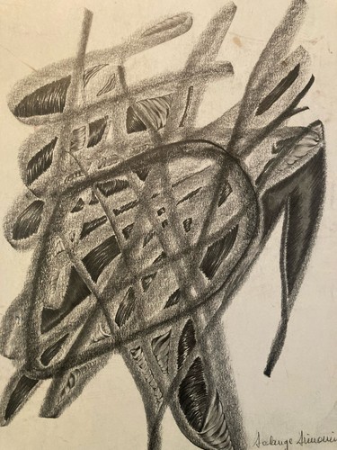 Drawing dessin 1970 crayon - drawing,