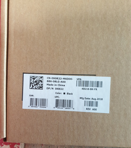 Neuf clavier dell - dell, kb216-bk-fr