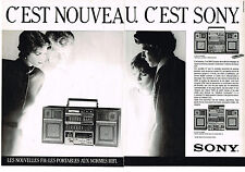 1985 SONY Hi-Fi Channel ADVERTISING ADVERTISEMENT (2 PAGES)
