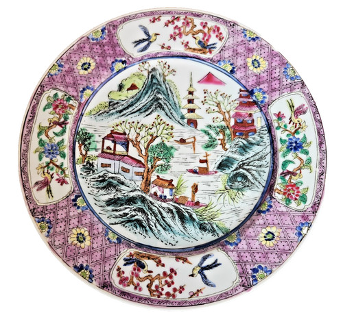 Ancienne assiette chinoise en - chinoise,