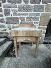billot de boucher Ancien